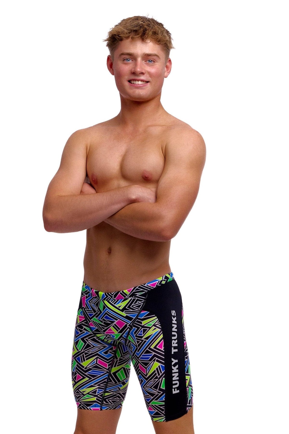 FUNKY TRUNKS BOYS BITS OF PEACE TRAINING JAMMER