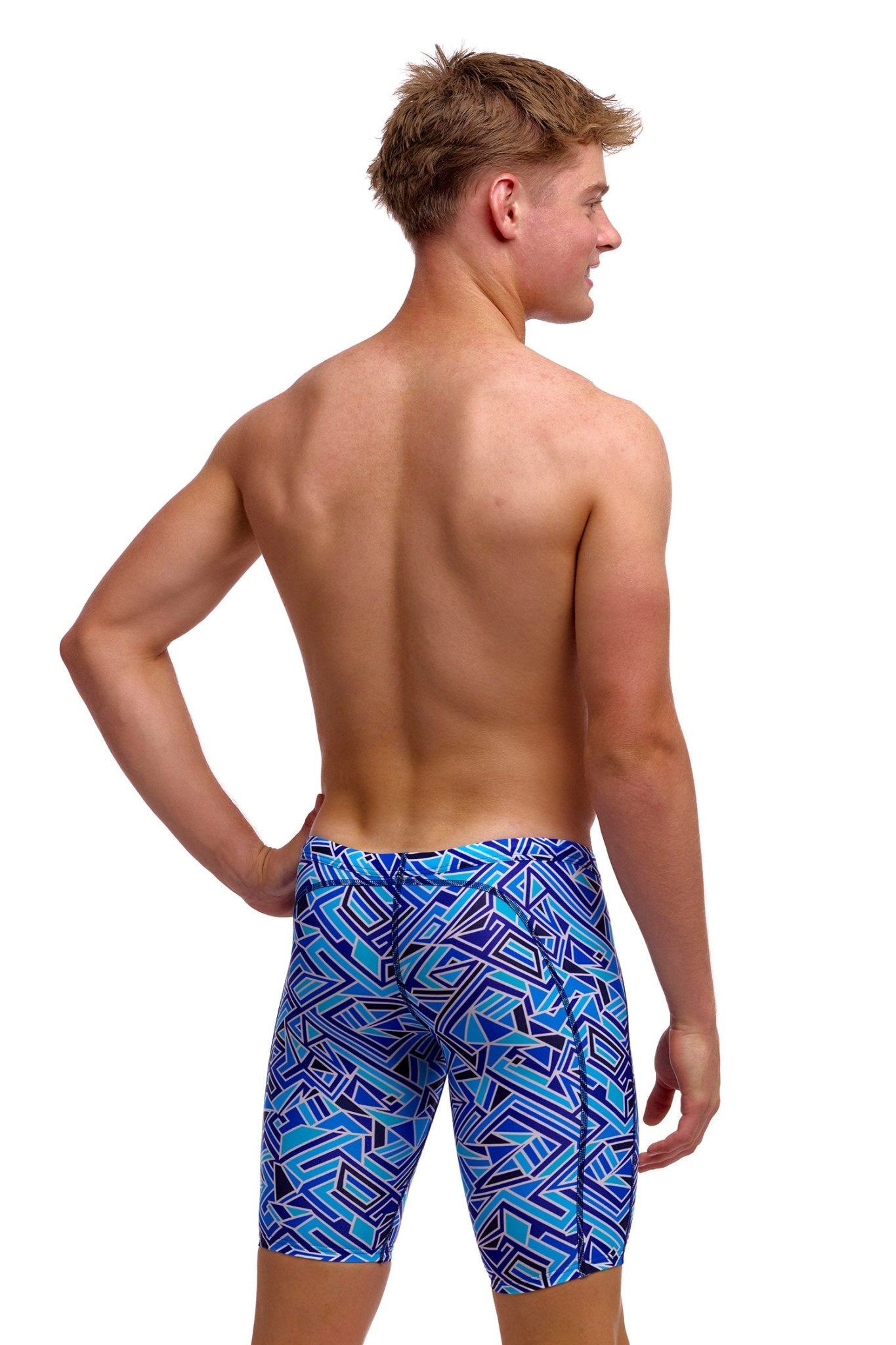 FUNKY TRUNKS BOYS BLUE BITS TRAINING JAMMER - Blue