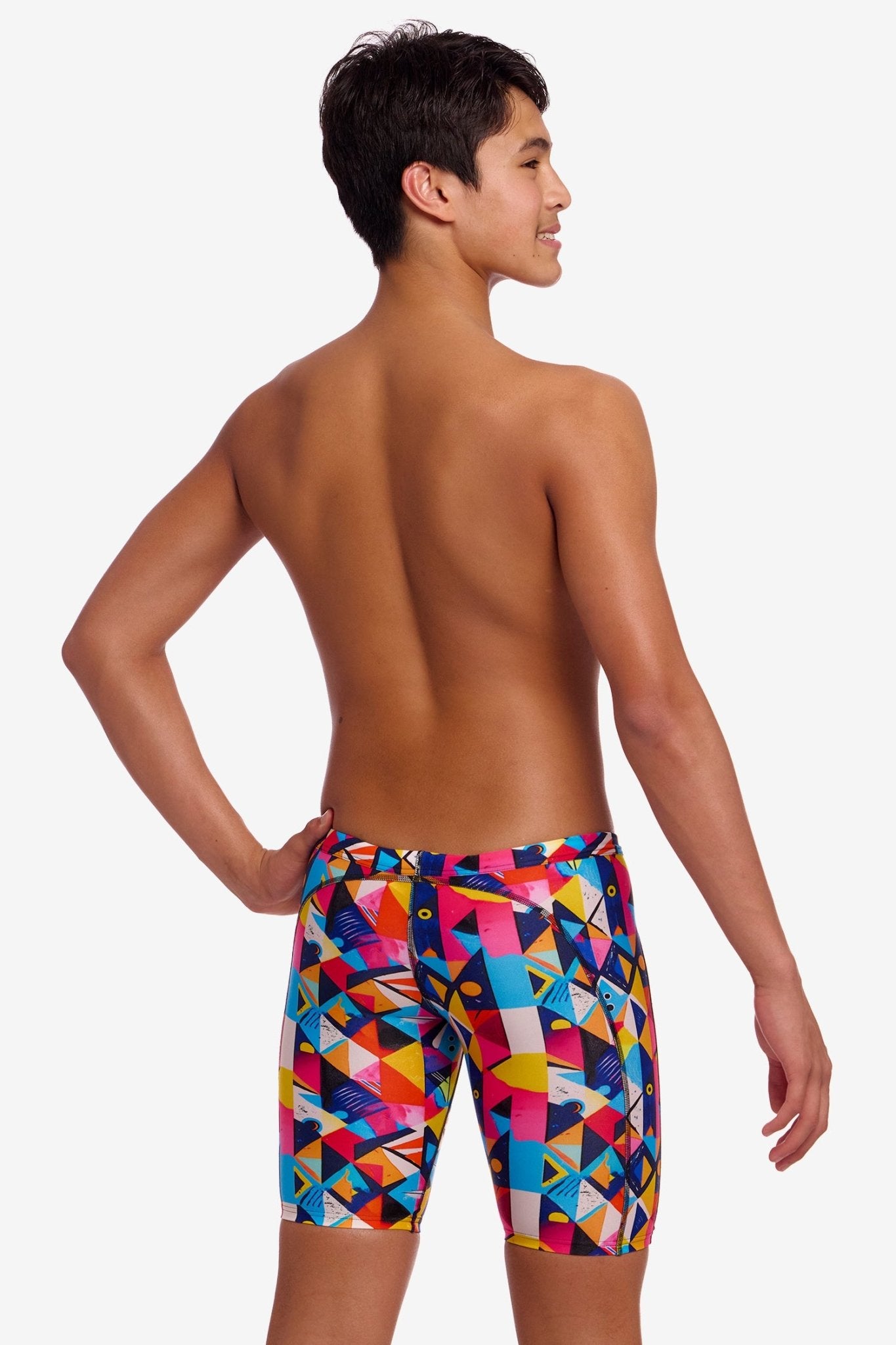 FUNKY TRUNKS BOYS BROKEN BLOX TRAINING JAMMER - Multicolour