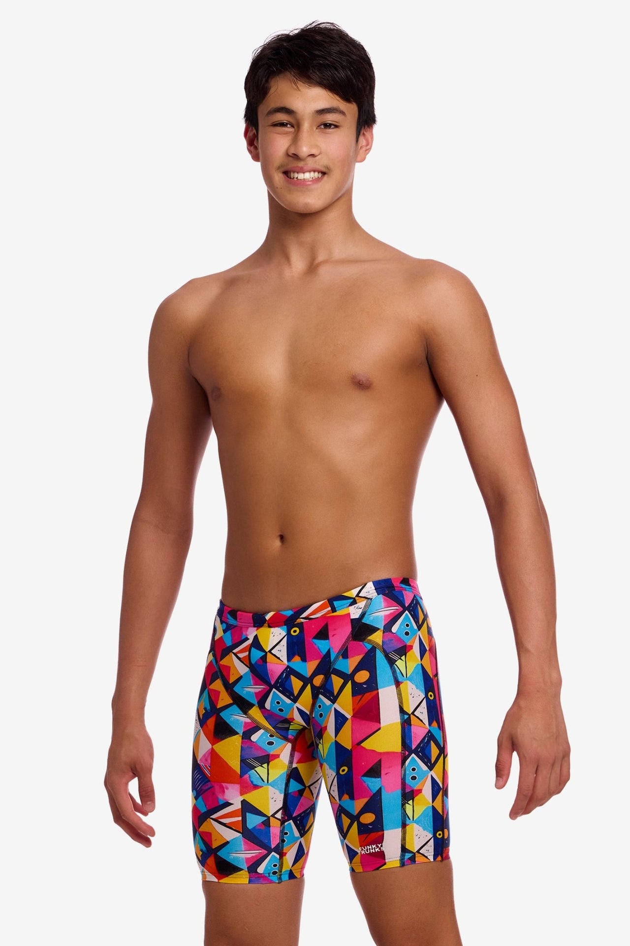 FUNKY TRUNKS BOYS BROKEN BLOX TRAINING JAMMER - Multicolour