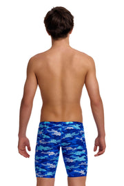 FUNKY TRUNKS BOYS CLEAN MARINE TRAINING JAMMER - Blue