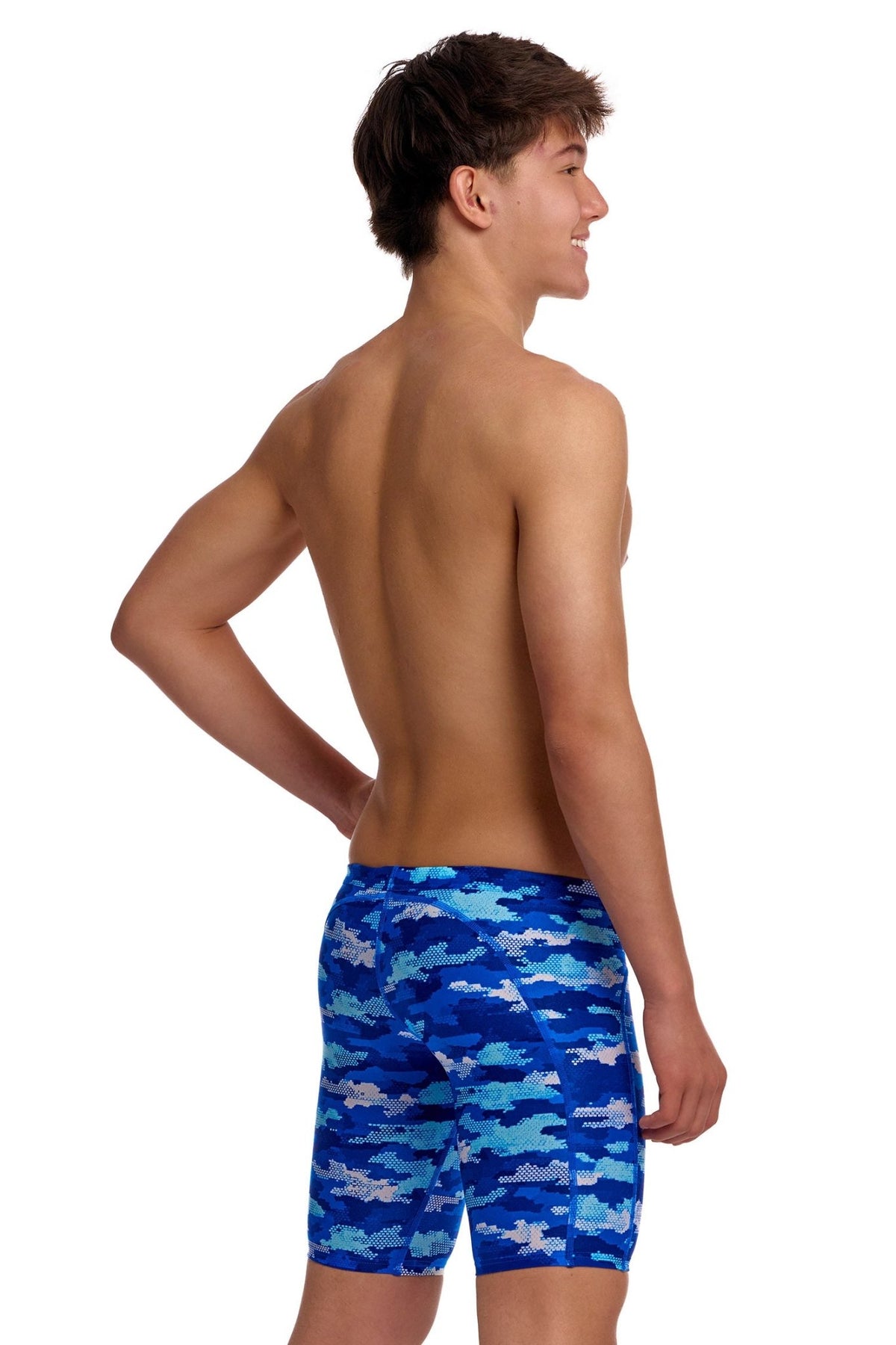 FUNKY TRUNKS BOYS CLEAN MARINE TRAINING JAMMER - Blue