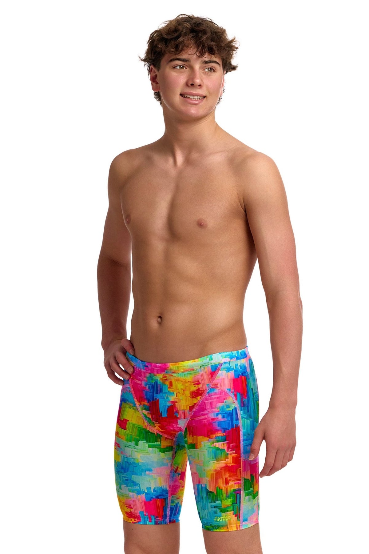 FUNKY TRUNKS BOYS FALLING COLOURS TRAINING JAMMER - Multicolour