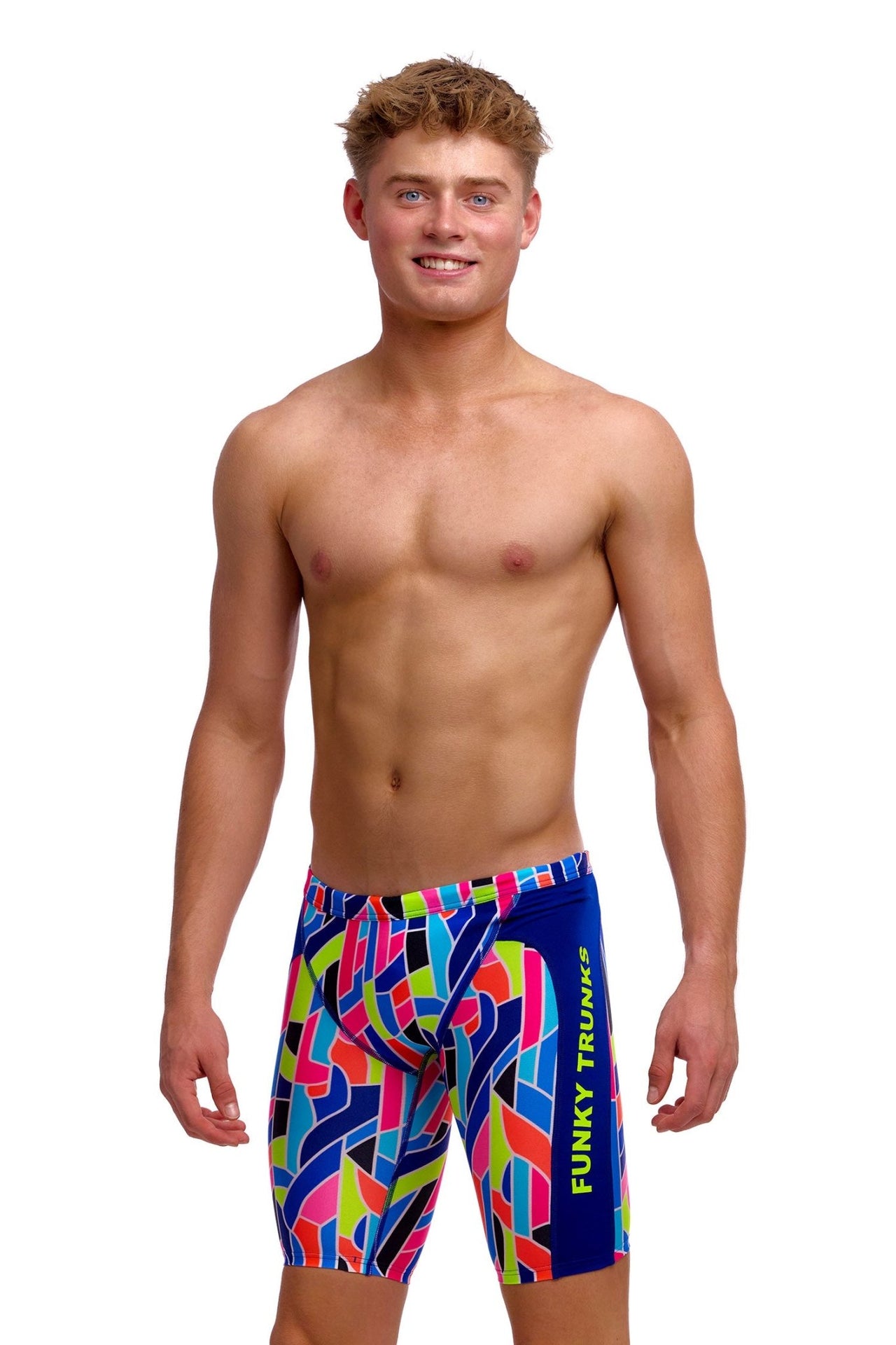 FUNKY TRUNKS BOYS FAULT LINES TRAINING JAMMER - Multicolour