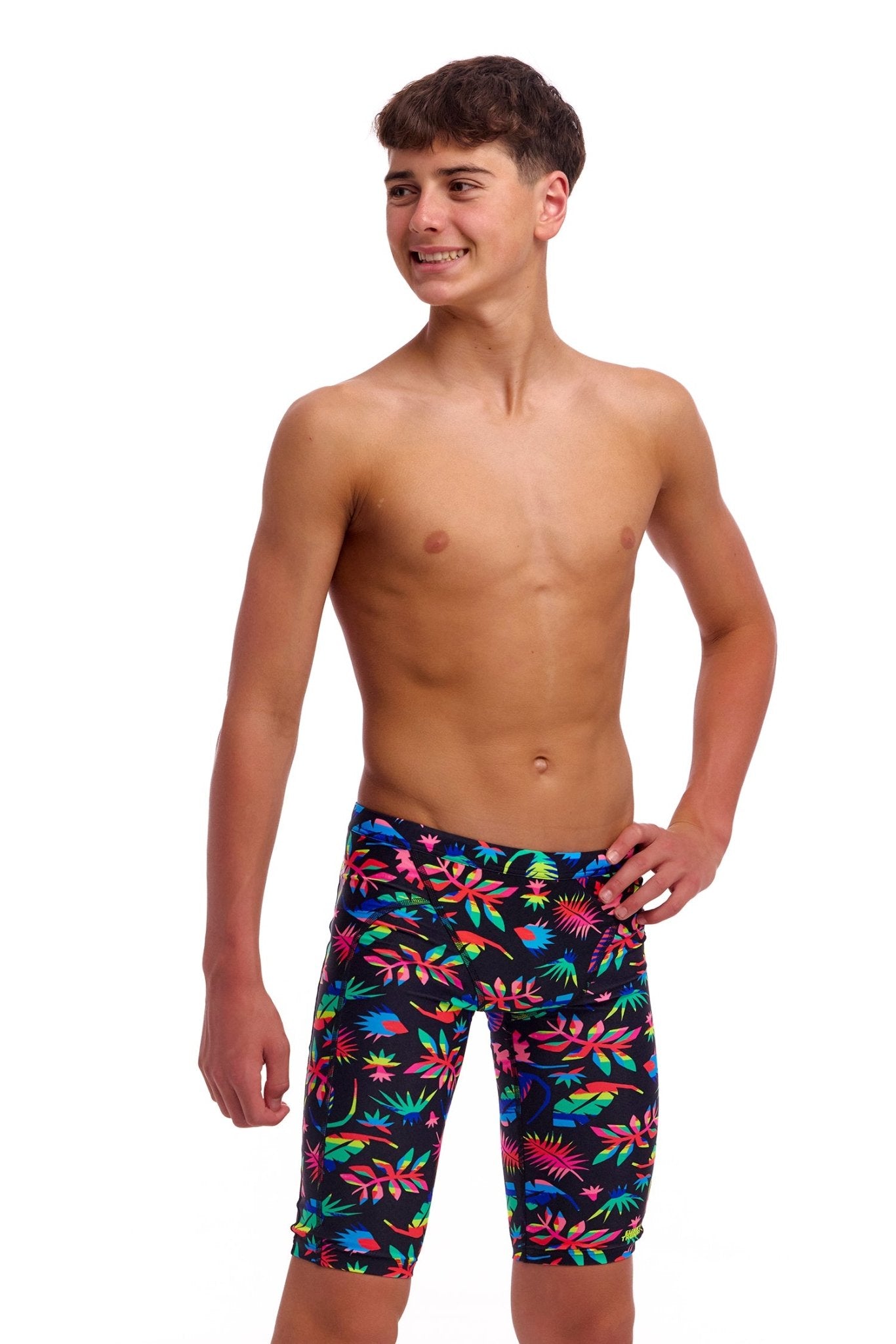 FUNKY TRUNKS BOYS LOST LEAF TRAINING JAMMER - Multicolour