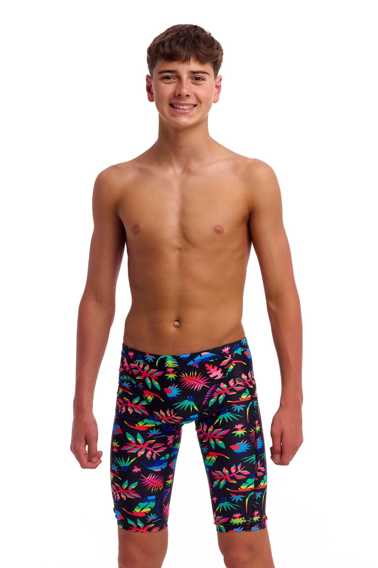 FUNKY TRUNKS BOYS LOST LEAF TRAINING JAMMER - Multicolour