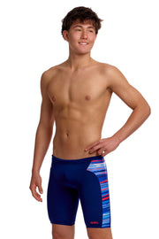 FUNKY TRUNKS BOYS LOST LINES TRAINING JAMMER - Blue