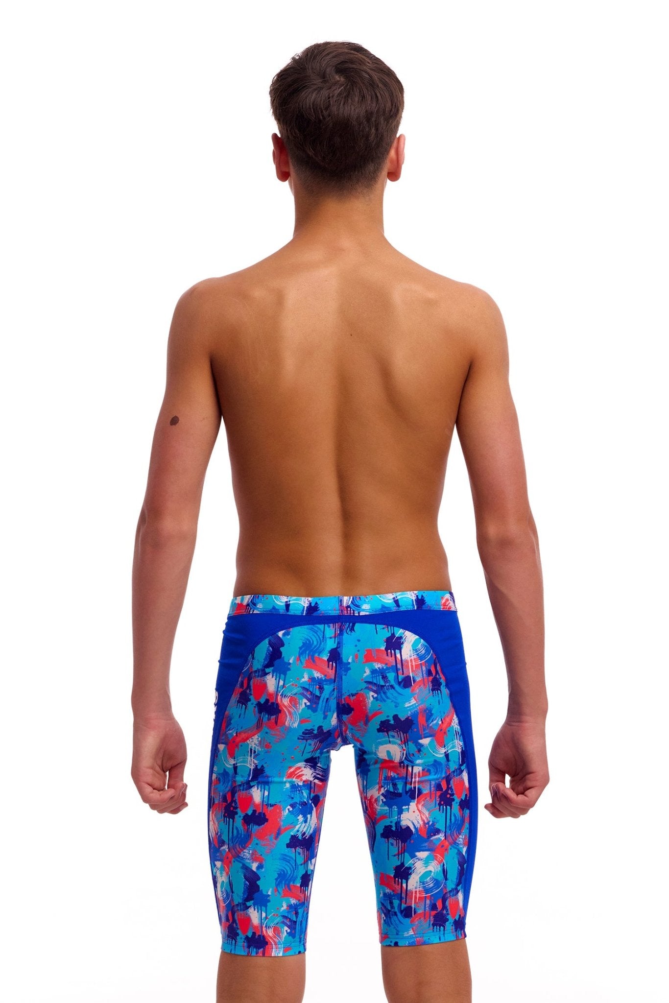 FUNKY TRUNKS BOYS MESSY MESSY MESSY TRAINING JAMMER - Blue