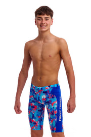 FUNKY TRUNKS BOYS MESSY MESSY MESSY TRAINING JAMMER - Blue