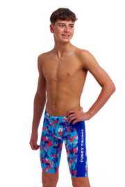FUNKY TRUNKS BOYS MESSY MESSY MESSY TRAINING JAMMER - Blue