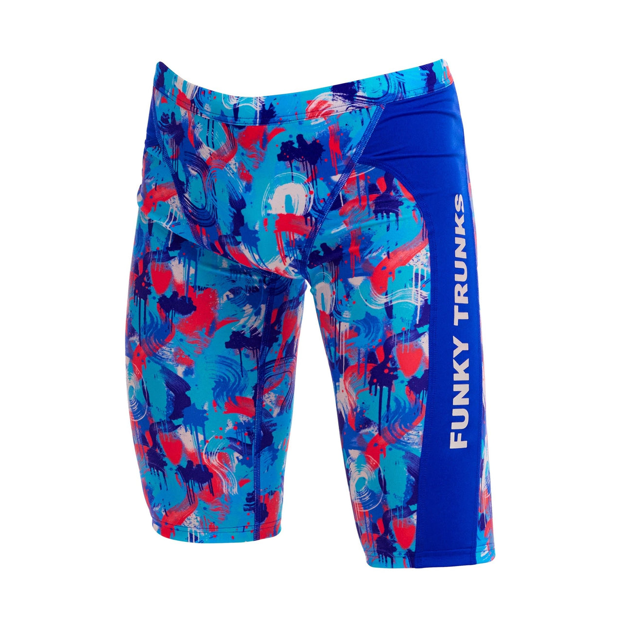 FUNKY TRUNKS BOYS MESSY MESSY MESSY TRAINING JAMMER - Blue