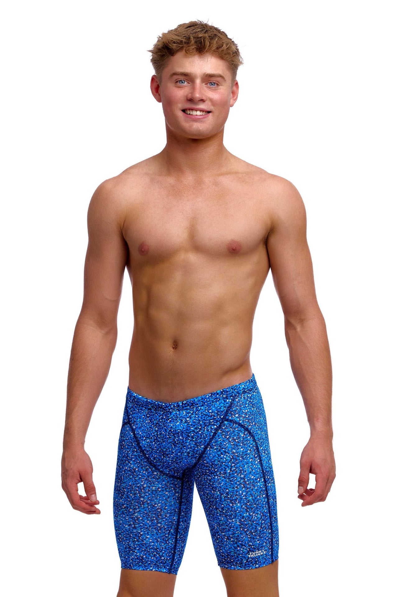FUNKY TRUNKS BOYS PEBBLE BEACH TRAINING JAMMER - Blue