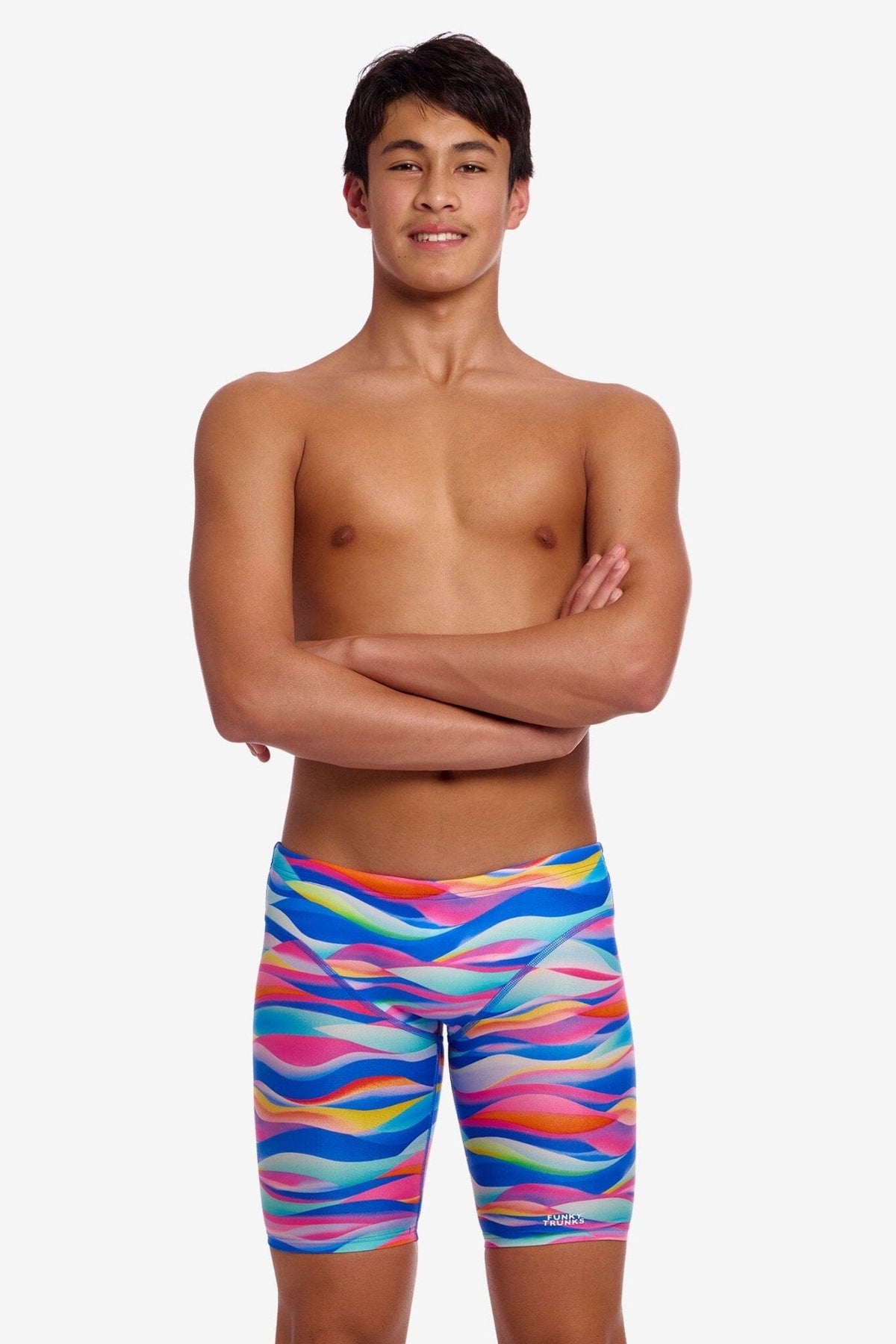 FUNKY TRUNKS BOYS ROYAL WAVE FAST TRAINING JAMMER
