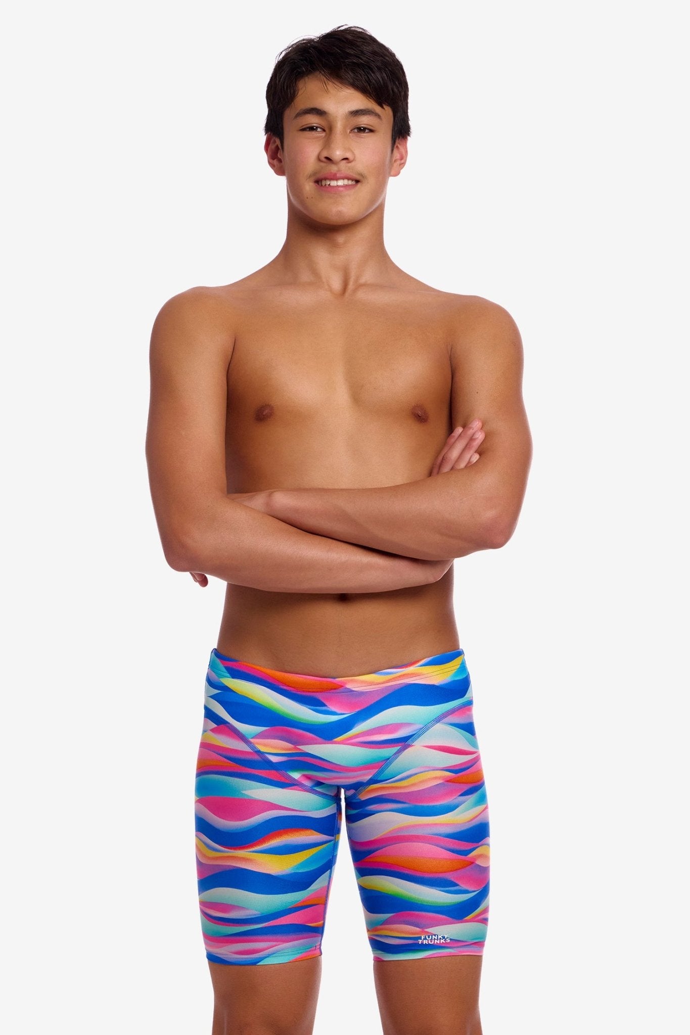 FUNKY TRUNKS BOYS ROYAL WAVE FAST TRAINING JAMMER - Multicolour