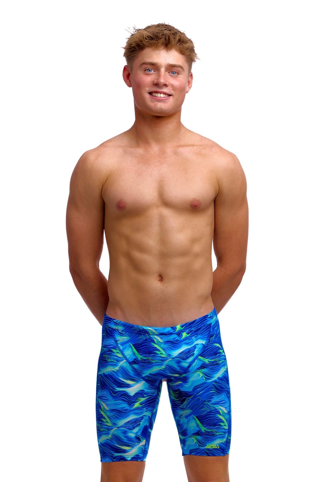 FUNKY TRUNKS BOYS STORM CHASER TRAINING JAMMER - Blue