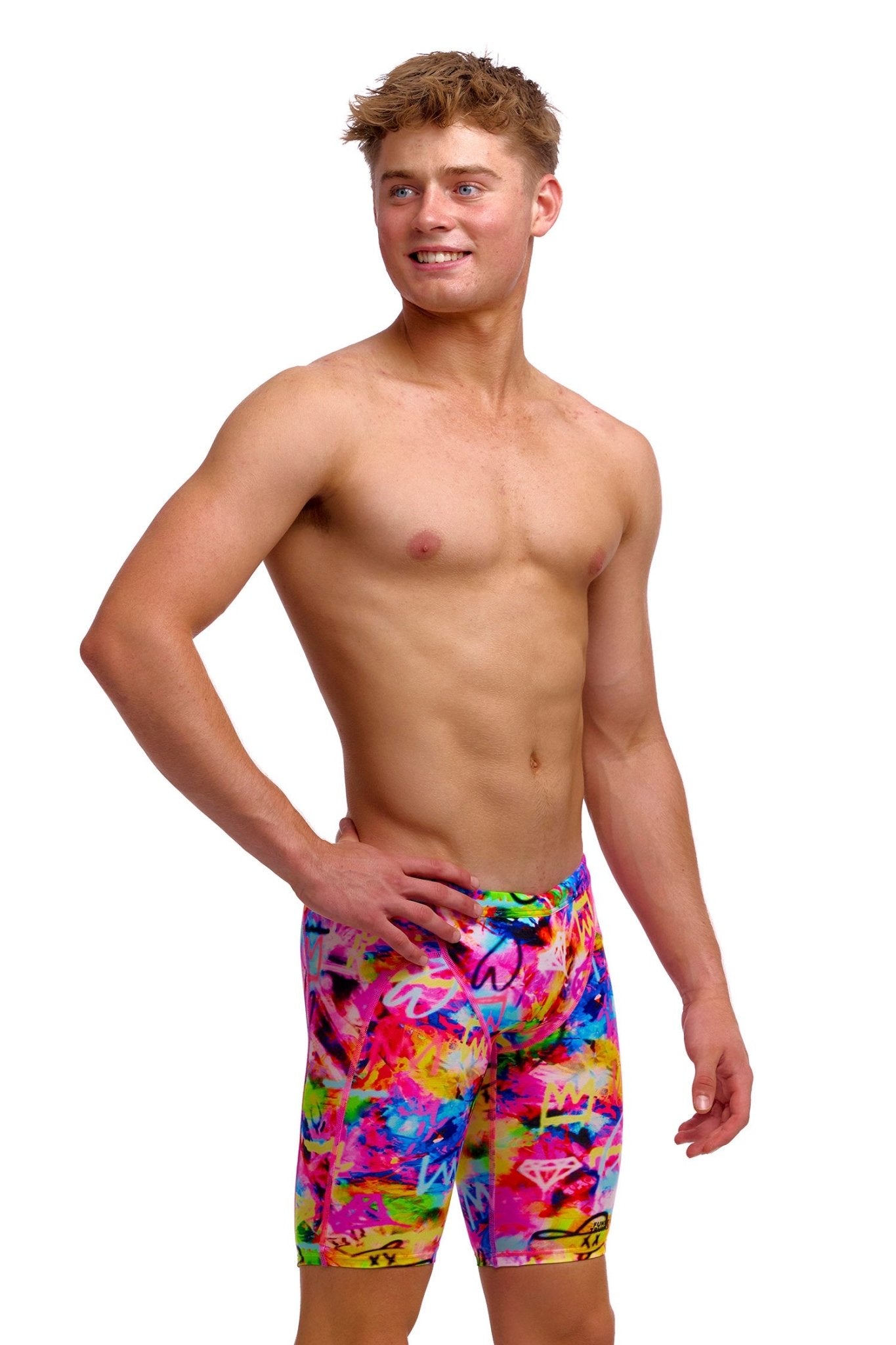 FUNKY TRUNKS BOYS TAG HER TRAINING JAMMER - Multicolour