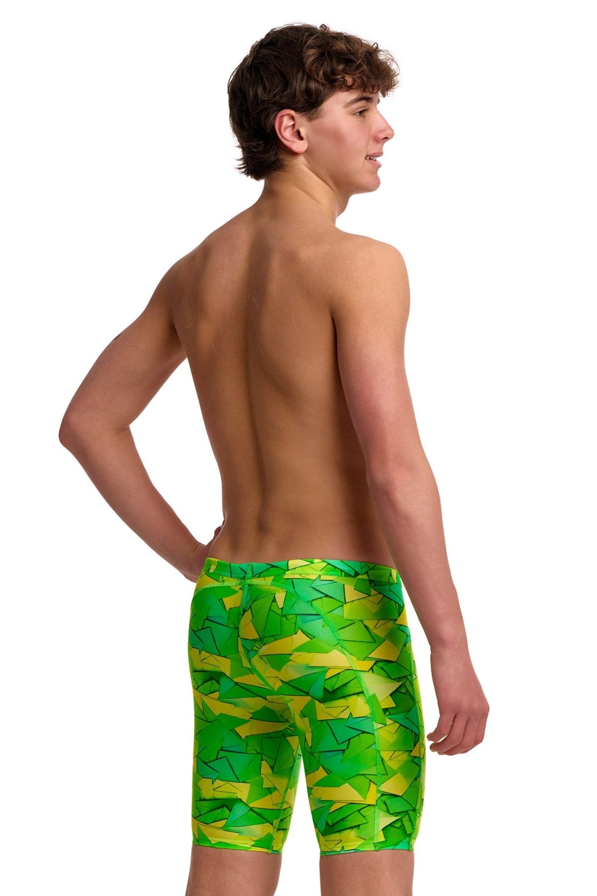 FUNKY TRUNKS BOYS TRY TONIC TRAINING JAMMER - Green