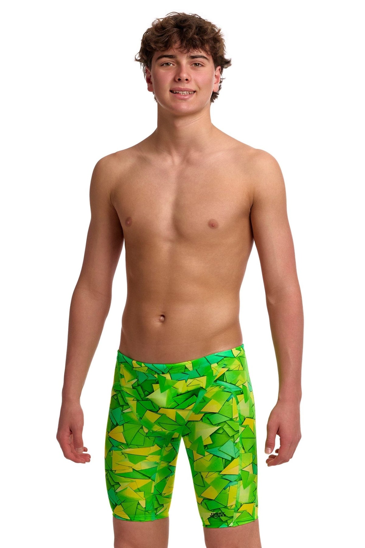 FUNKY TRUNKS BOYS TRY TONIC TRAINING JAMMER - Green