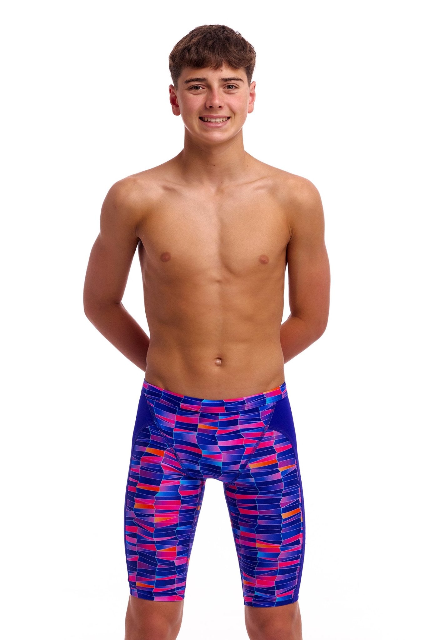 FUNKY TRUNKS BOYS WARPED WAVES TRAINING JAMMER - Multicolour