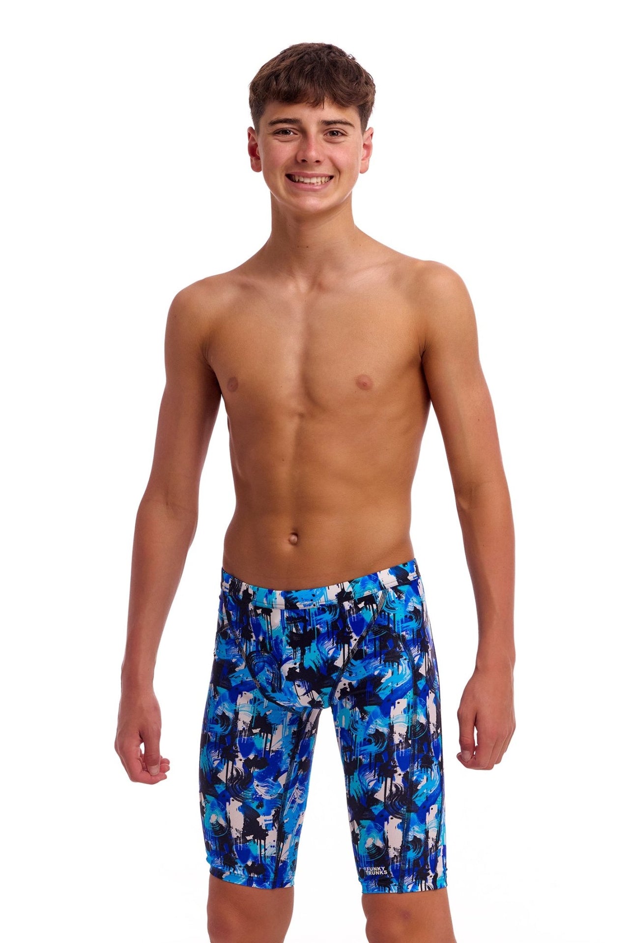 FUNKY TRUNKS BOYS YOU MESSER TRAINING JAMMER - Blue
