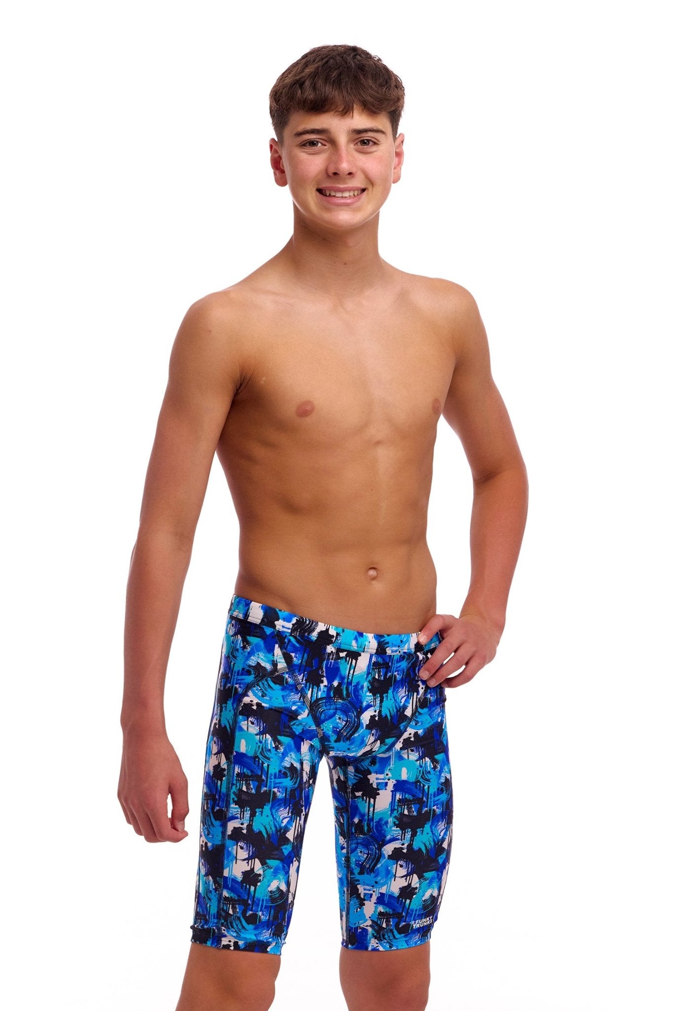 FUNKY TRUNKS BOYS YOU MESSER TRAINING JAMMER - Blue