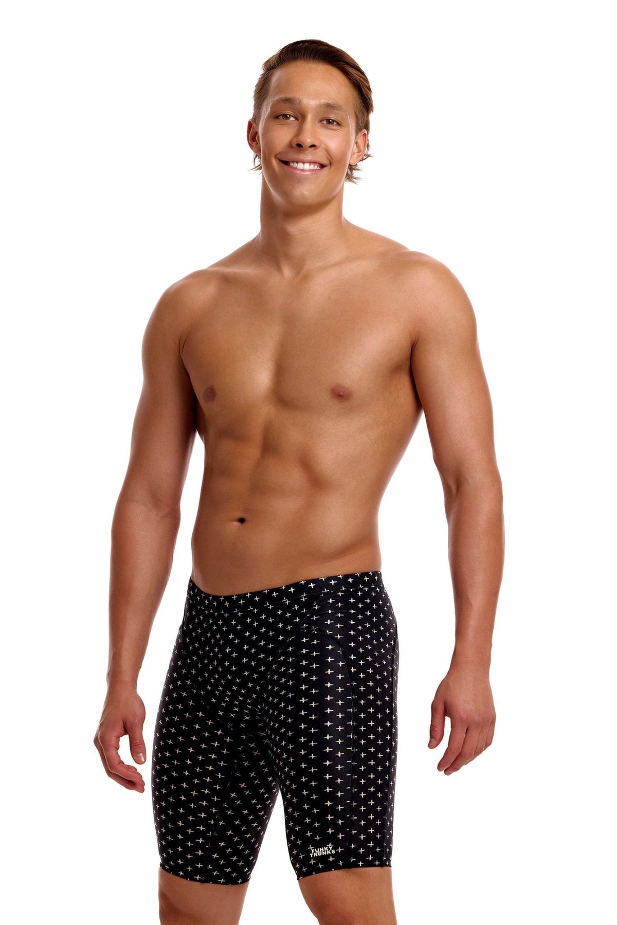 FUNKY TRUNKS MENS BE POSITIVE TRAINING JAMMER - Black