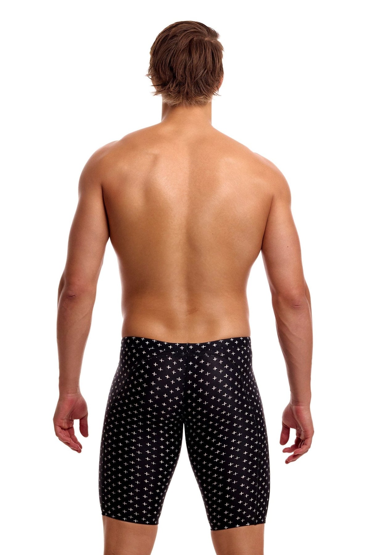 FUNKY TRUNKS MENS BE POSITIVE TRAINING JAMMER - Black