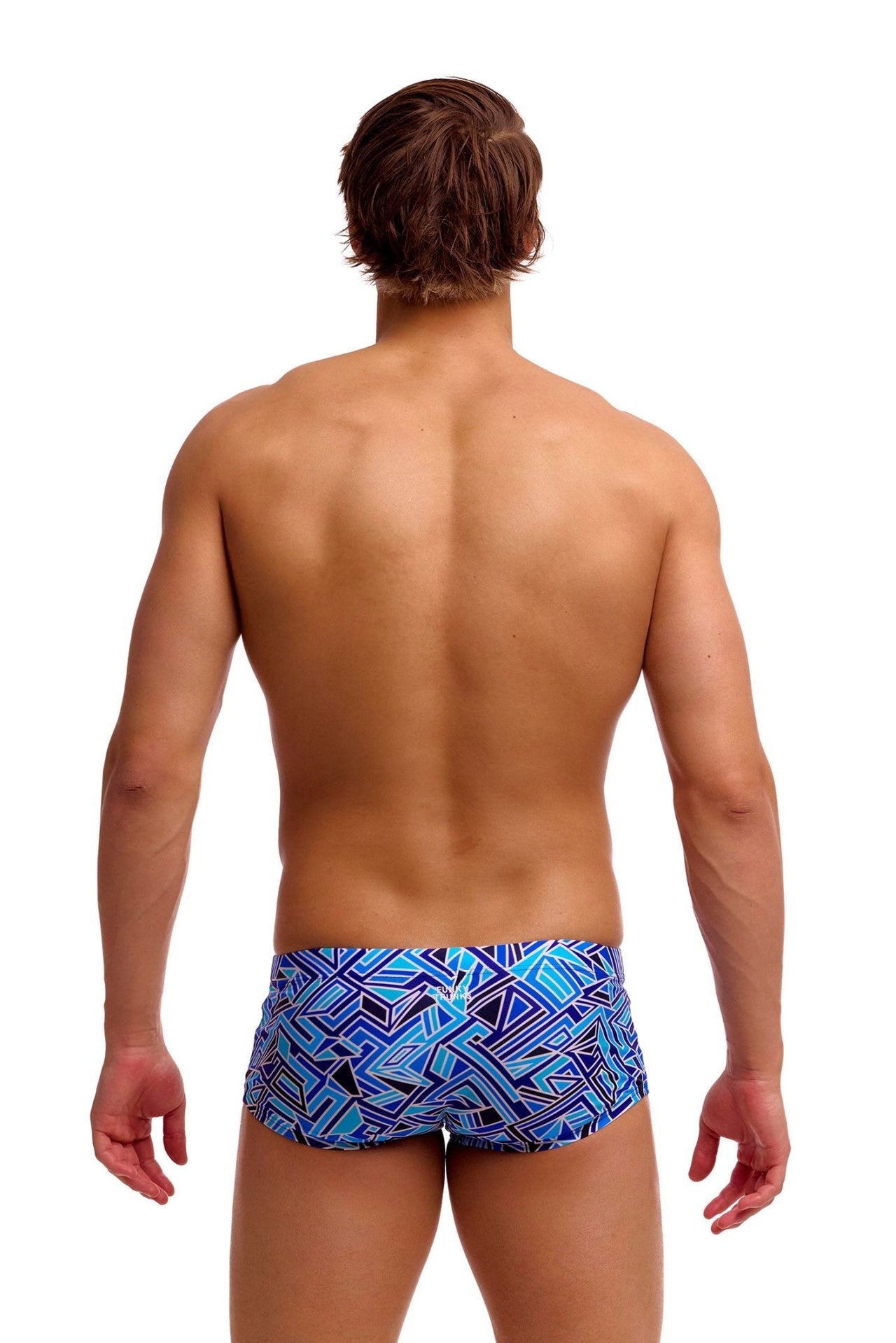 FUNKY TRUNKS MENS BLUE BITS CLASSIC TRUNKS - Blue