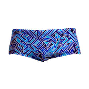 FUNKY TRUNKS MENS BLUE BITS CLASSIC TRUNKS - Blue