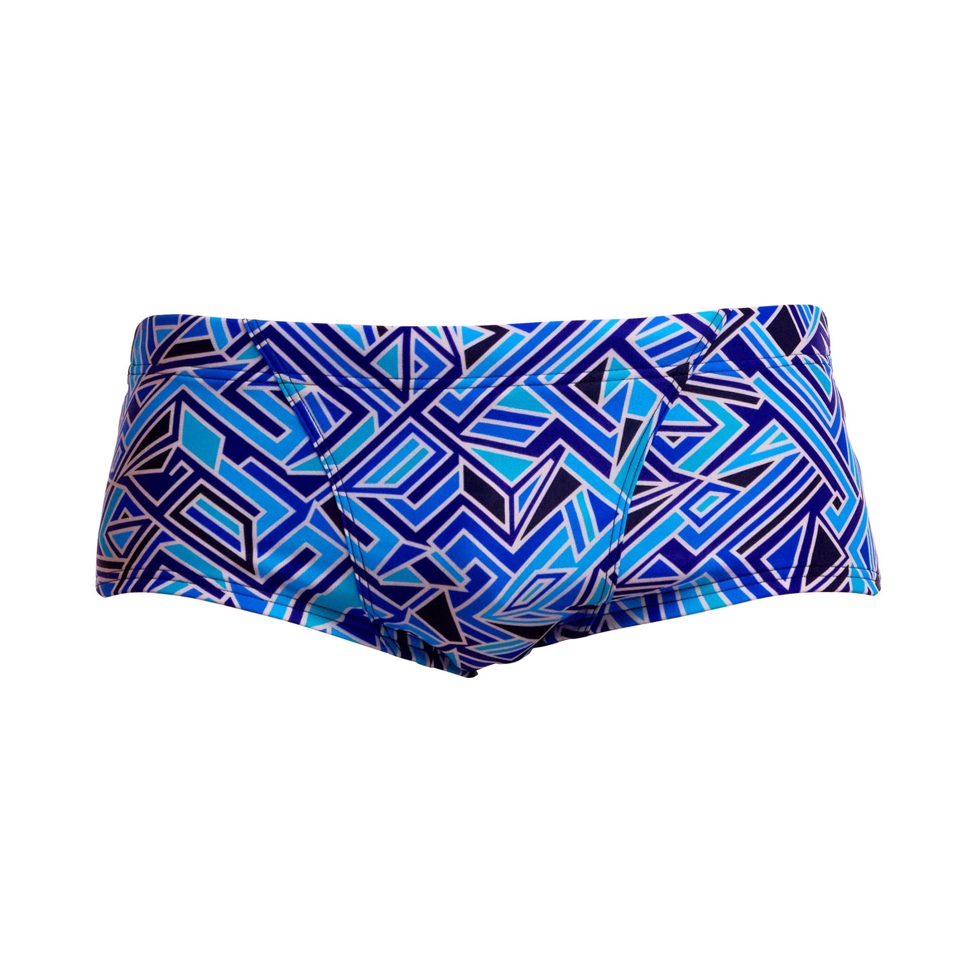 FUNKY TRUNKS MENS BLUE BITS CLASSIC TRUNKS - Blue