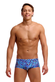 FUNKY TRUNKS MENS BLUE BITS CLASSIC TRUNKS - Blue