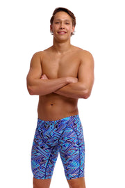FUNKY TRUNKS MENS BLUE BITS TRAINING JAMMER - Blue
