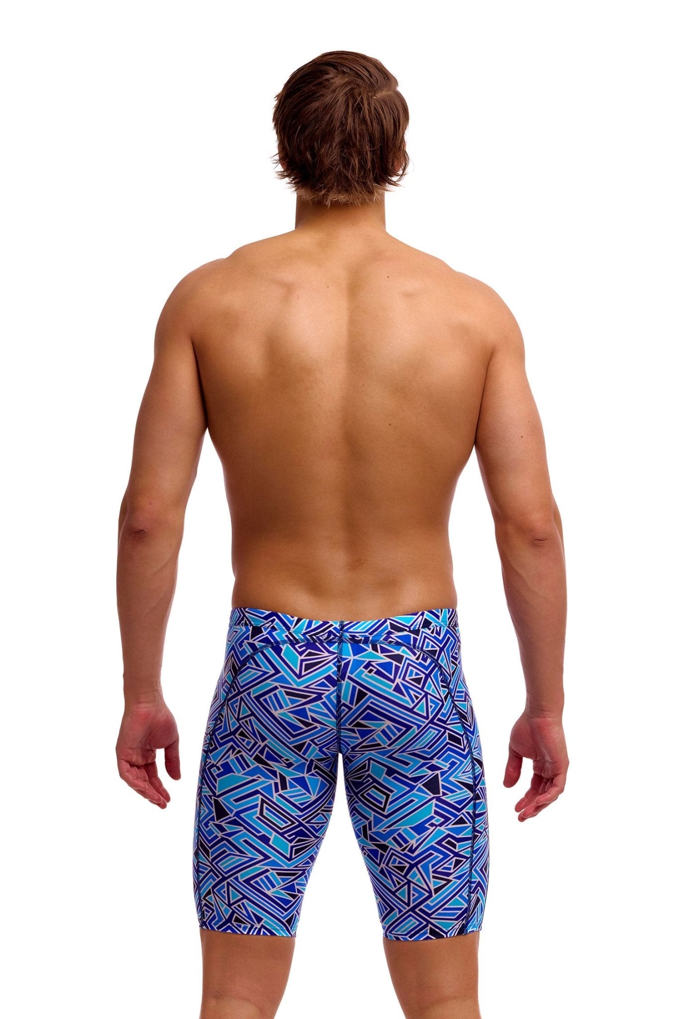 FUNKY TRUNKS MENS BLUE BITS TRAINING JAMMER - Blue