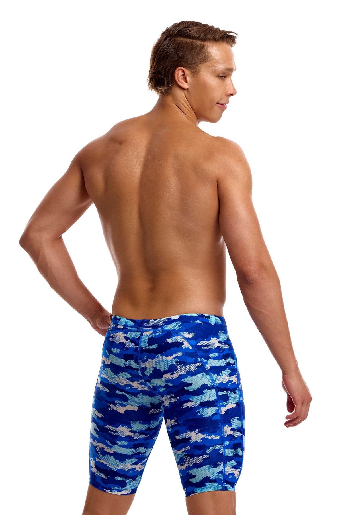 FUNKY TRUNKS MENS CLEAN MARINE TRAINING JAMMER - Blue