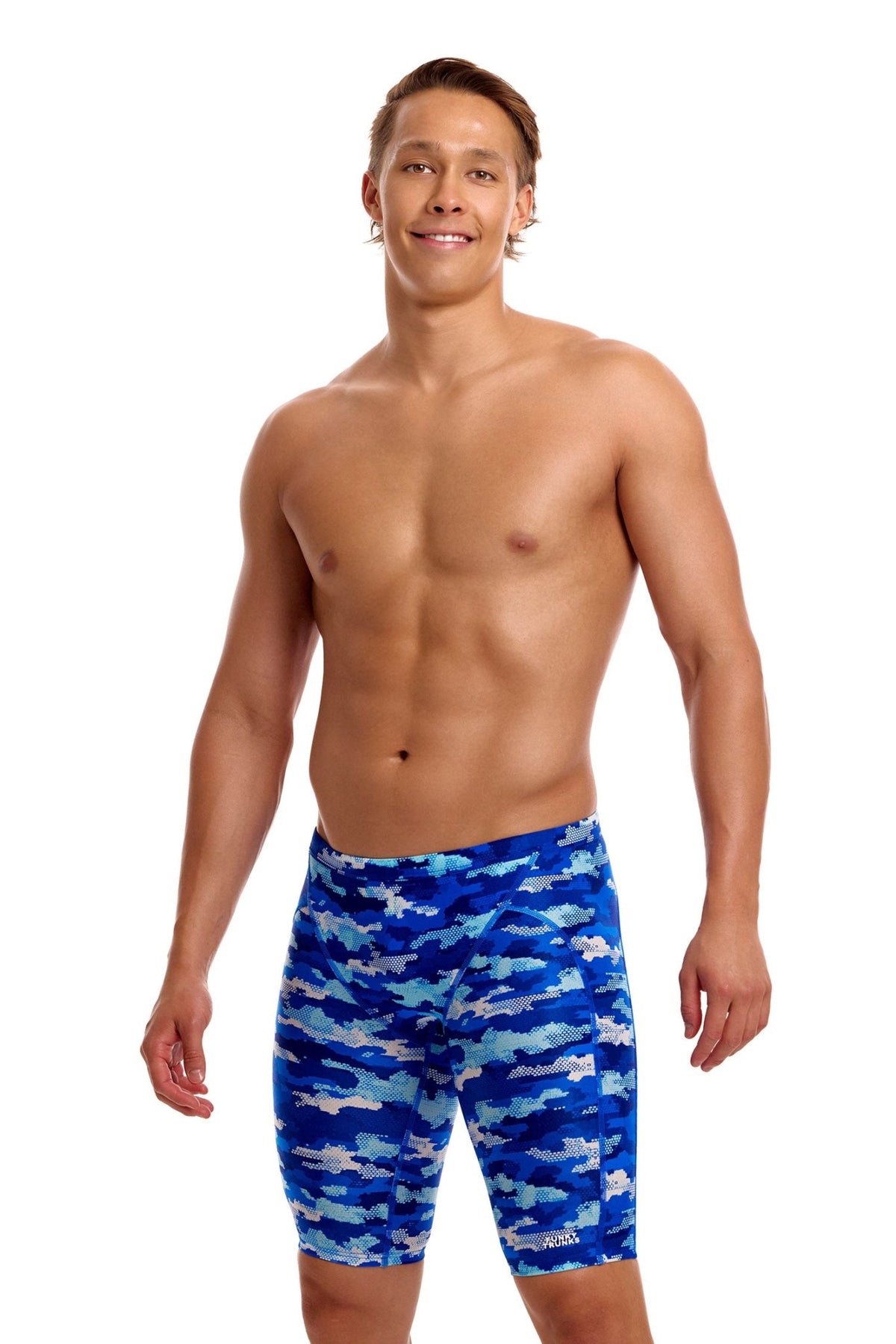 FUNKY TRUNKS MENS CLEAN MARINE TRAINING JAMMER - Blue