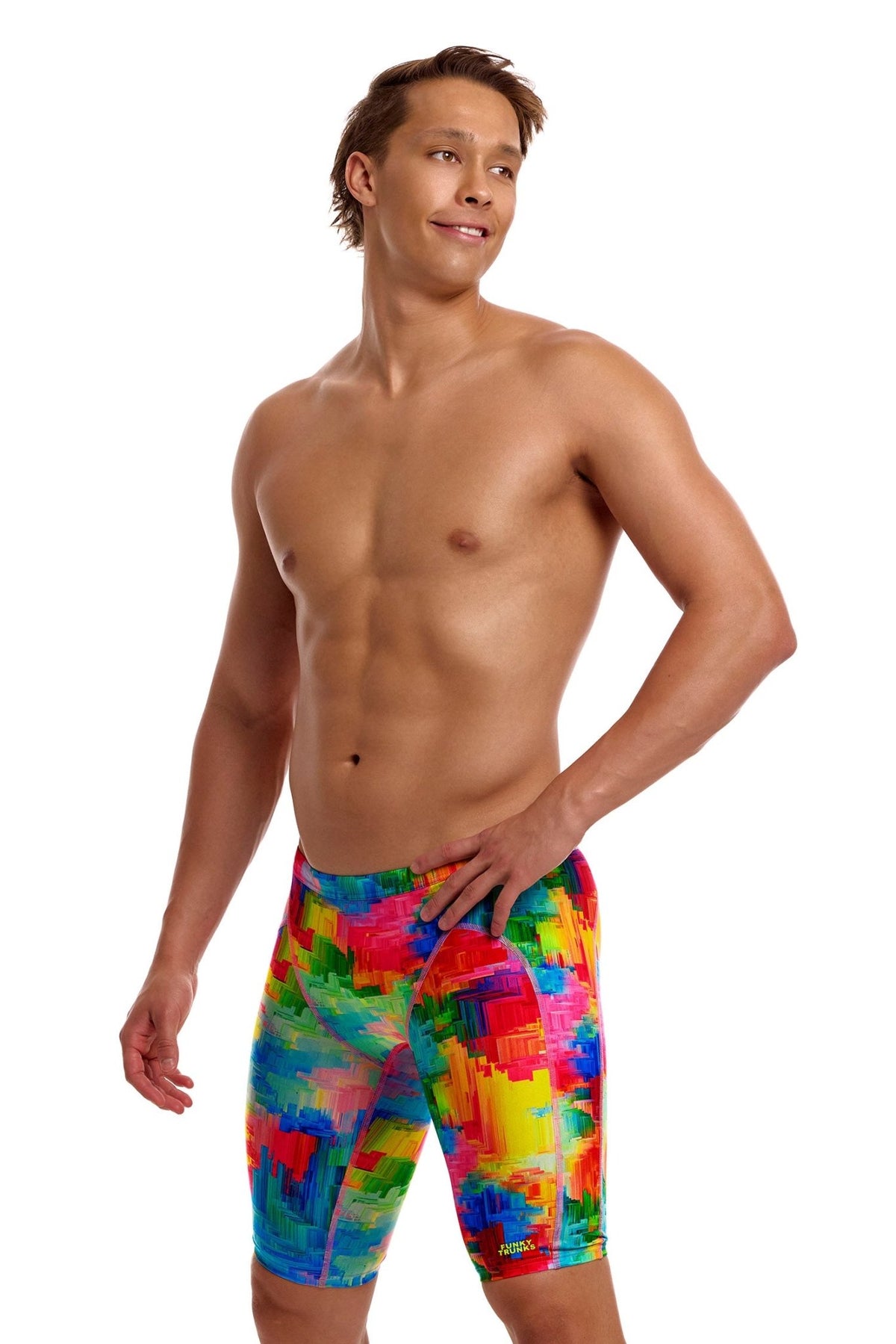FUNKY TRUNKS MENS FALLING COLOURS TRAINING JAMMER - Multicolour