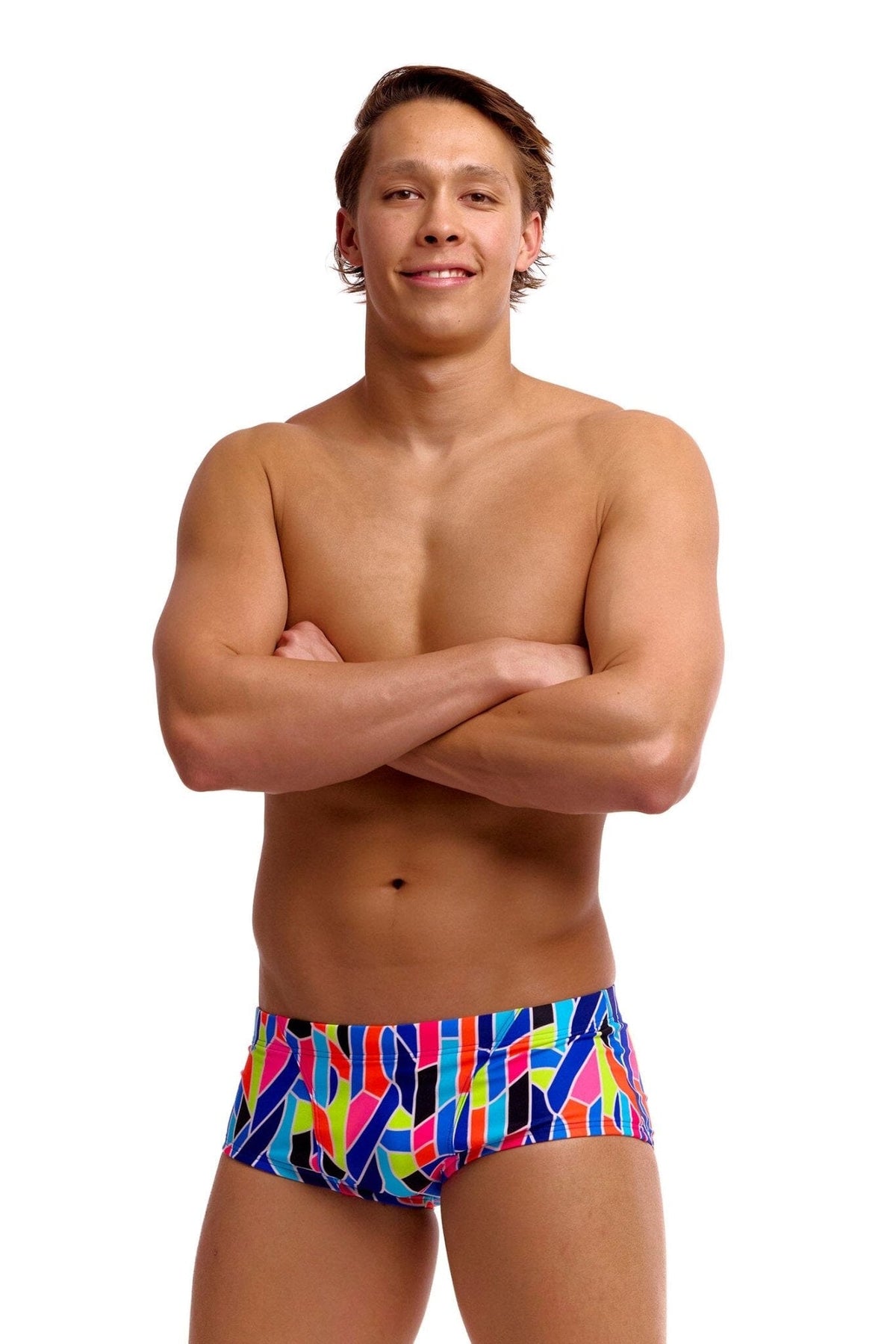 FUNKY TRUNKS MENS FAULT LINES CLASSIC TRUNKS