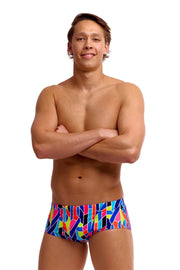 FUNKY TRUNKS MENS FAULT LINES CLASSIC TRUNKS - Multicolour