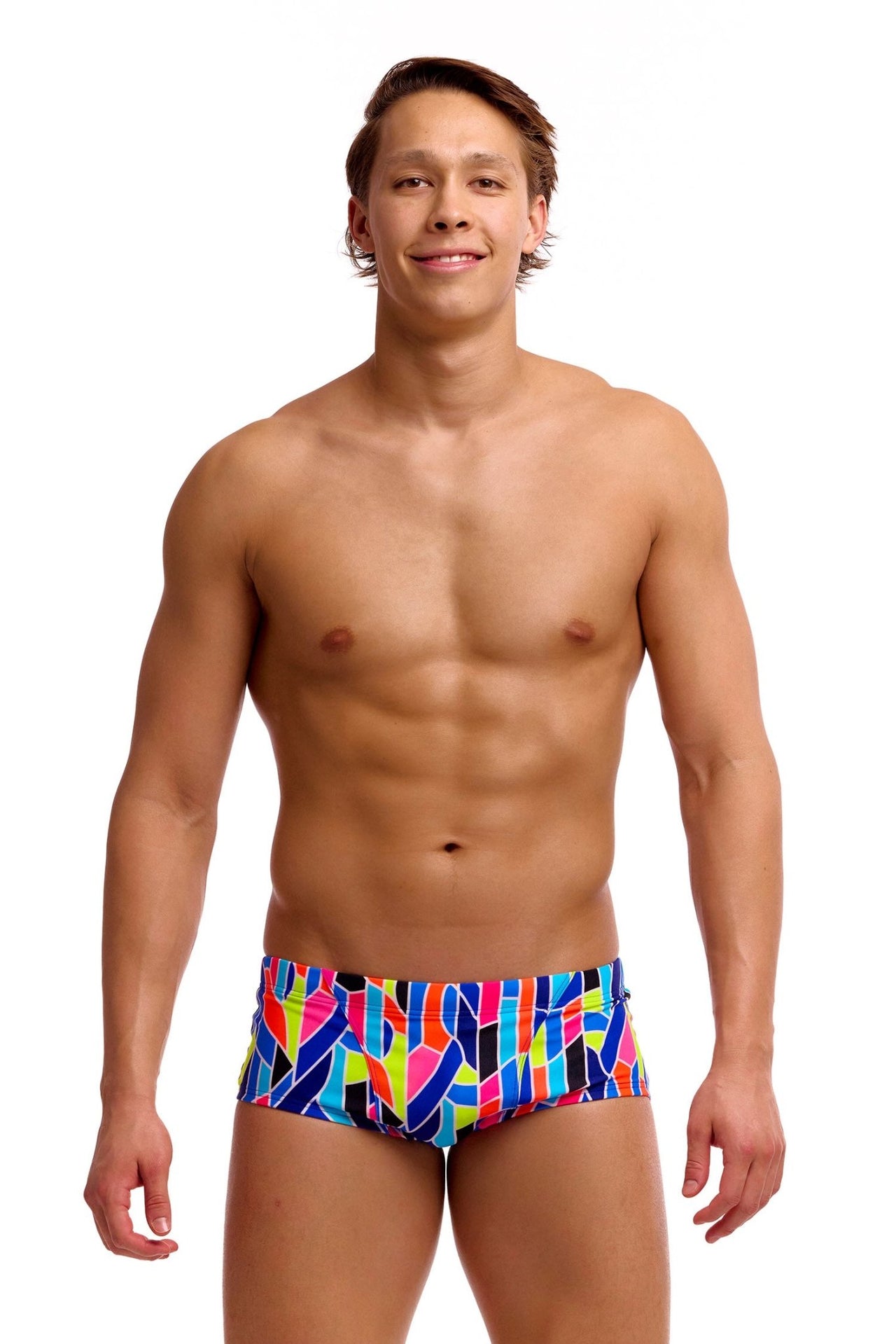 FUNKY TRUNKS MENS FAULT LINES CLASSIC TRUNKS - Multicolour