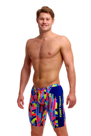 FUNKY TRUNKS MENS FAULT LINES TRAINING JAMMER - Multicolour