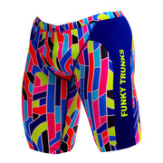 FUNKY TRUNKS MENS FAULT LINES TRAINING JAMMER - Multicolour
