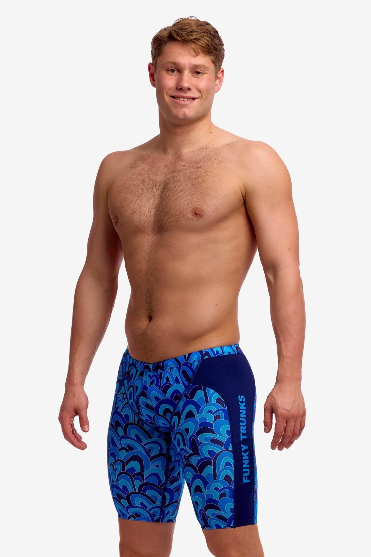 FUNKY TRUNKS MENS HILL BILLY BLUES TRAINING JAMMER - Blue