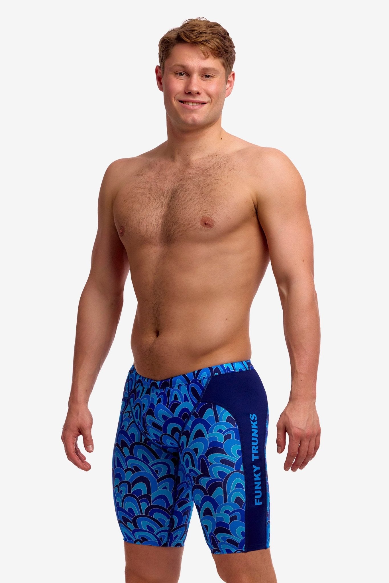 FUNKY TRUNKS MENS HILL BILLY BLUES TRAINING JAMMER - Blue