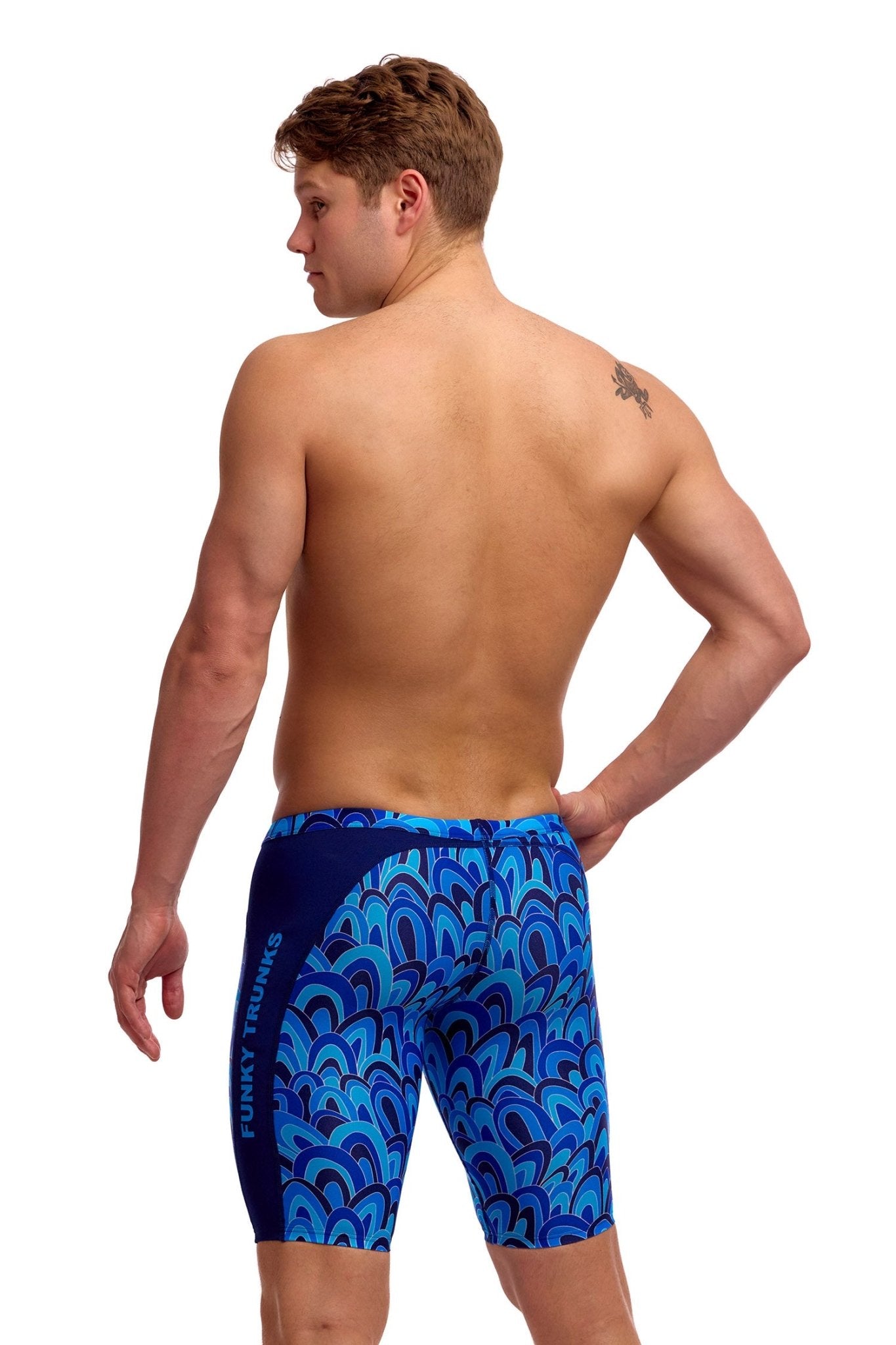 FUNKY TRUNKS MENS HILL BILLY BLUES TRAINING JAMMER - Blue