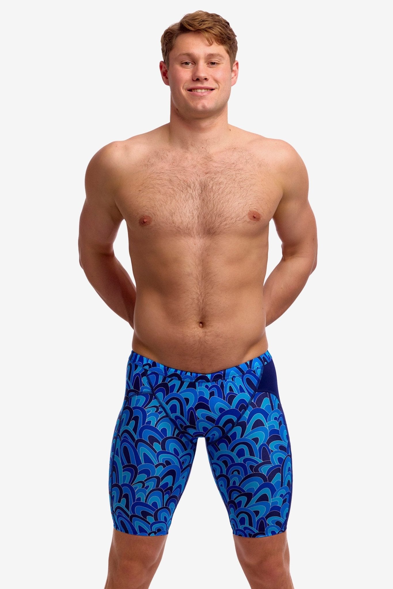 FUNKY TRUNKS MENS HILL BILLY BLUES TRAINING JAMMER - Blue