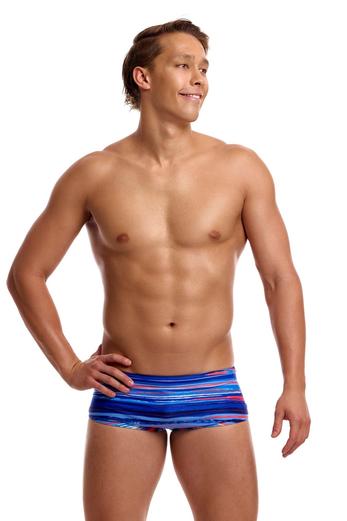 FUNKY TRUNKS MENS LOST LINES SIDEWINDER TRUNKS - Blue