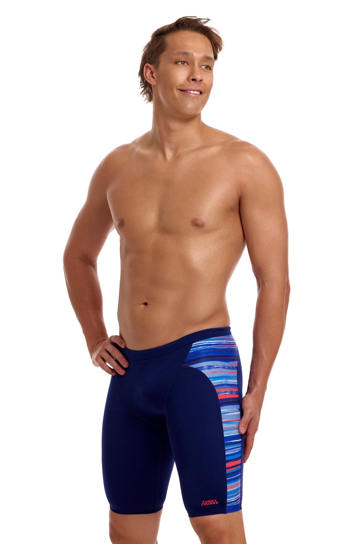 FUNKY TRUNKS MENS LOST LINES TRAINING JAMMER - Blue
