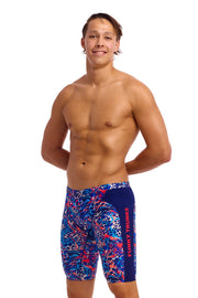 FUNKY TRUNKS MENS MAD CAT TRAINING JAMMER - Multicolour
