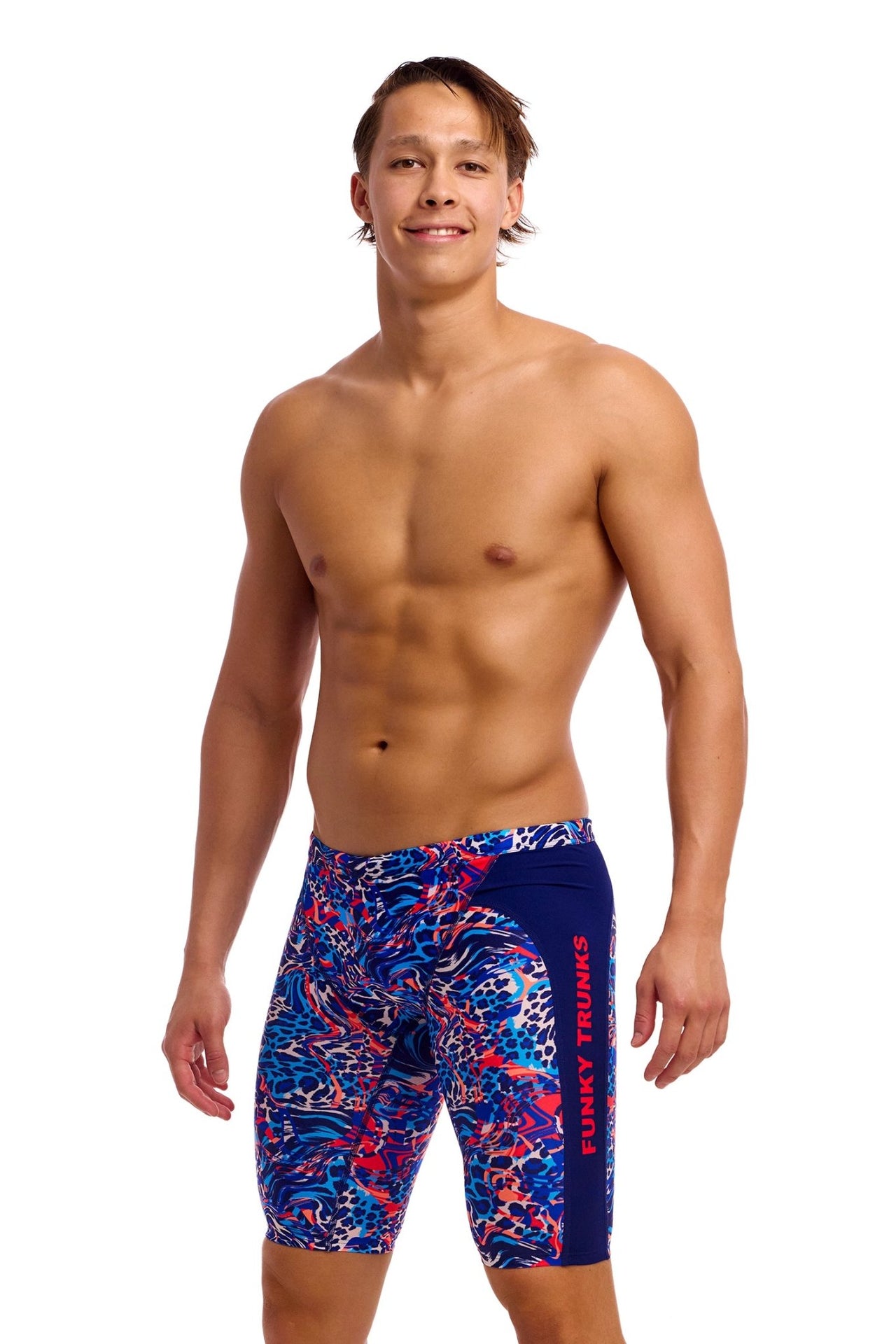 FUNKY TRUNKS MENS MAD CAT TRAINING JAMMER - Multicolour