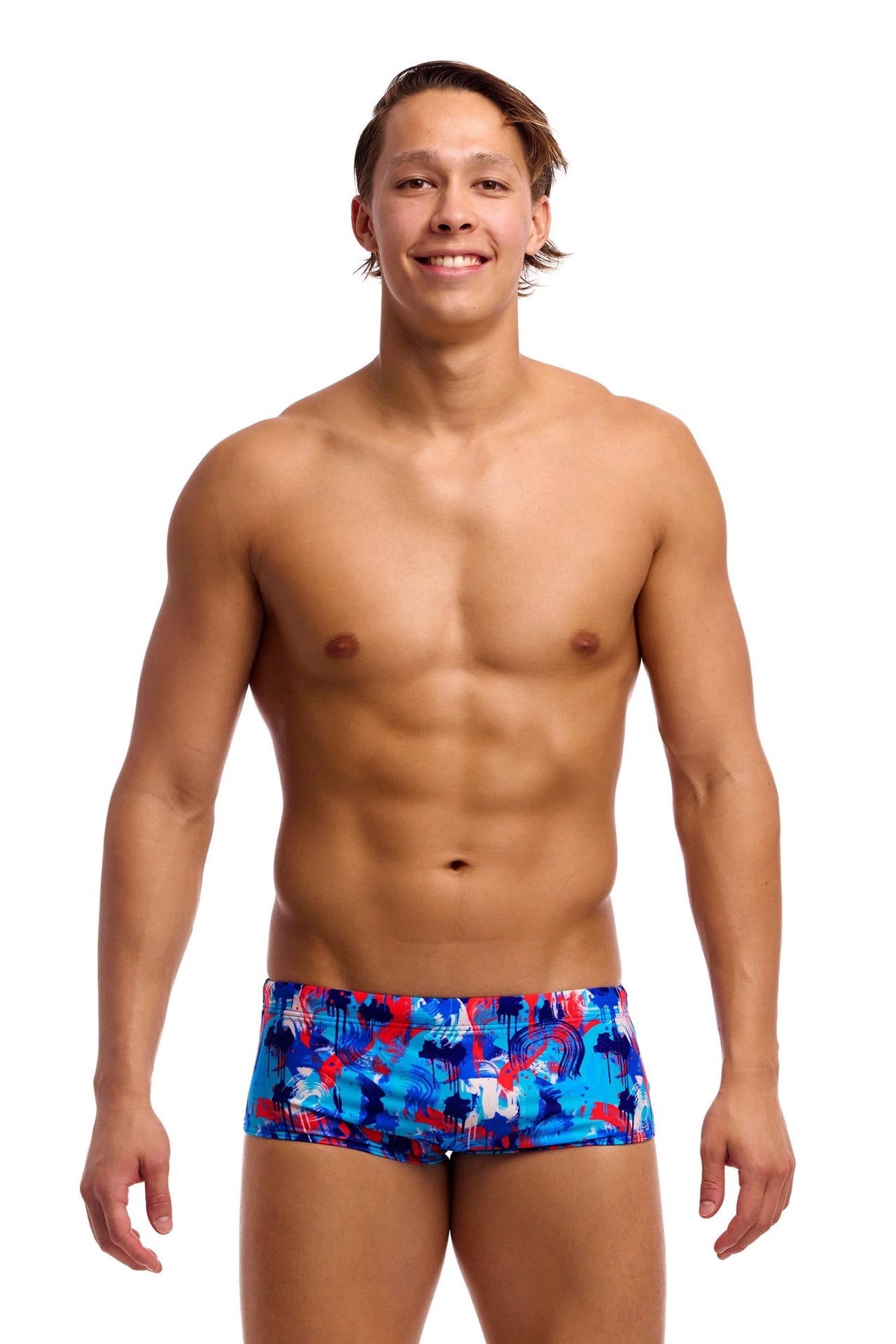 FUNKY TRUNKS MENS MESSY MESSY MESSY SIDEWINDER TRUNKS - Blue